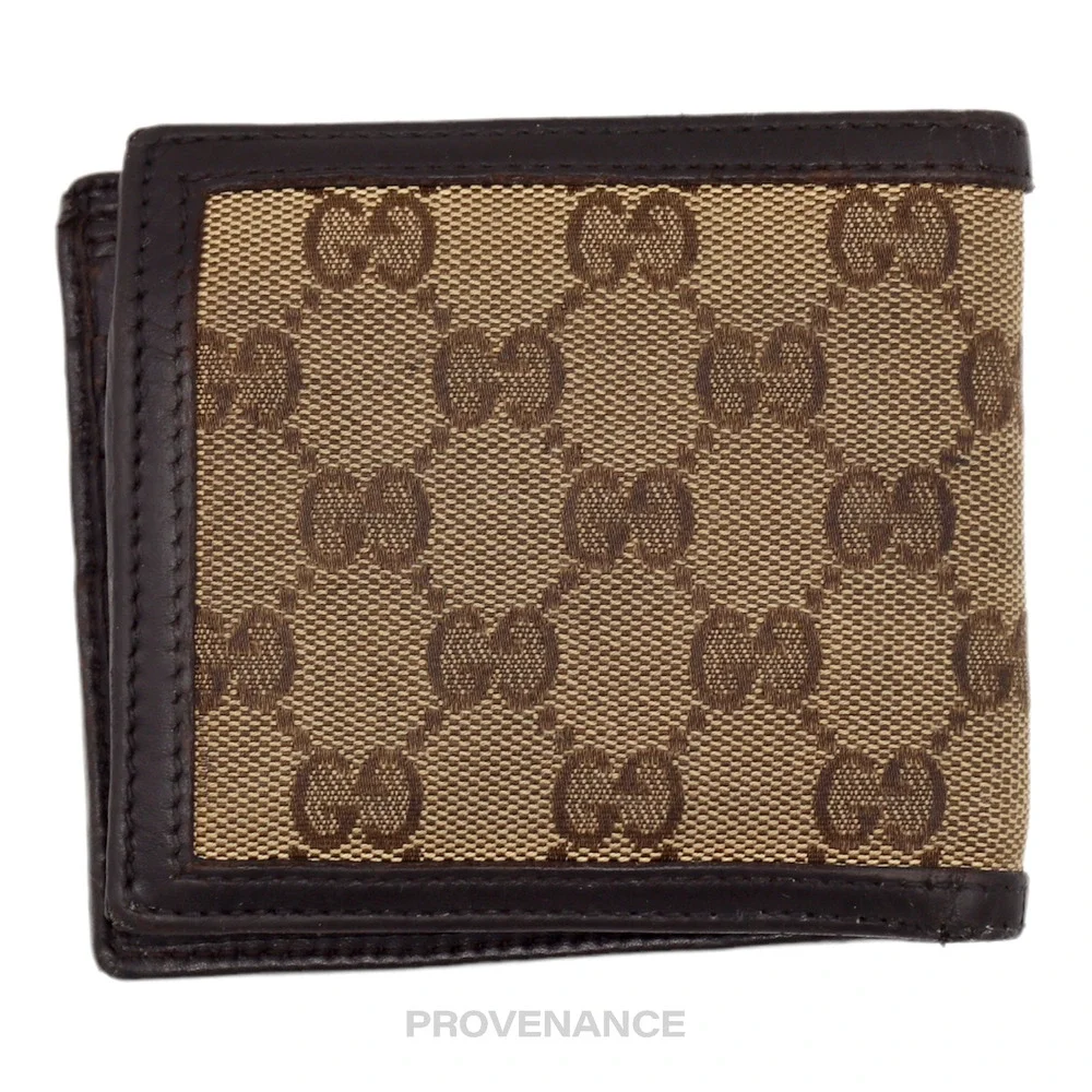 🔴 Gucci Bifold Wallet - GG Canvas Brown - Picture 2 of 9